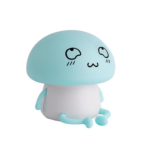 Silicone Touch LED Cartoon Pet Night Light Mushroom Lamp