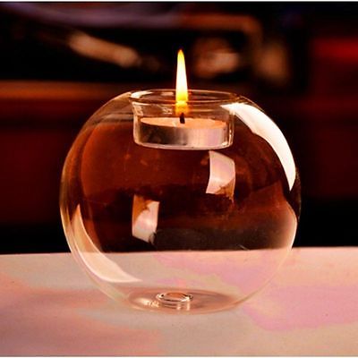 Crystal Lamp and Glass Candle Holder