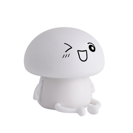 Silicone Touch LED Cartoon Pet Night Light Mushroom Lamp