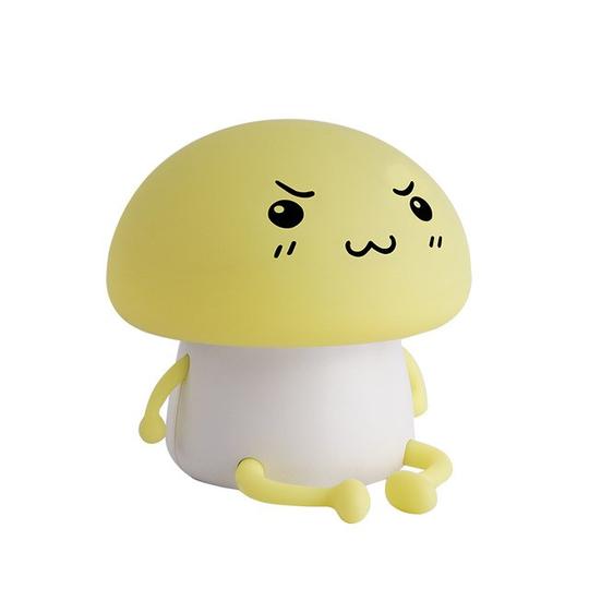 Silicone Touch LED Cartoon Pet Night Light Mushroom Lamp